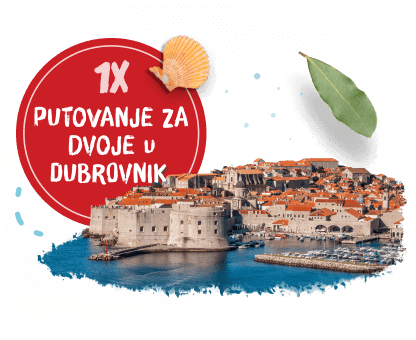 1x putovanje za dvoje u Dubrovnik